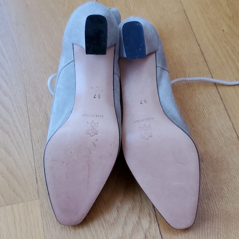 Suede Heeled Booties - Picture 8 of 15